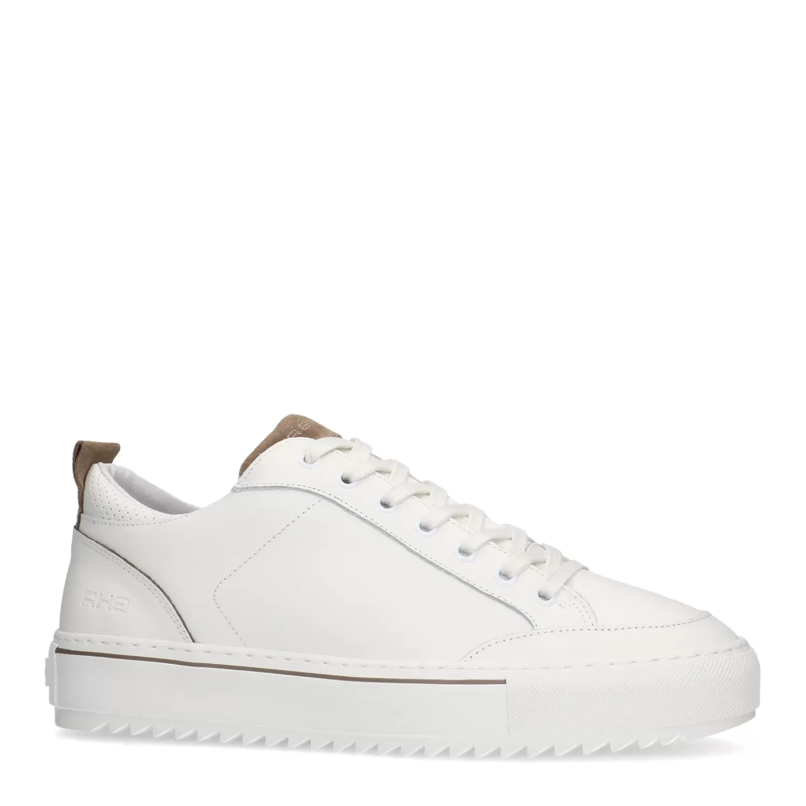 Hommes Sacha Baskets<Rehab Crash Baskets En Cuir - Blanc