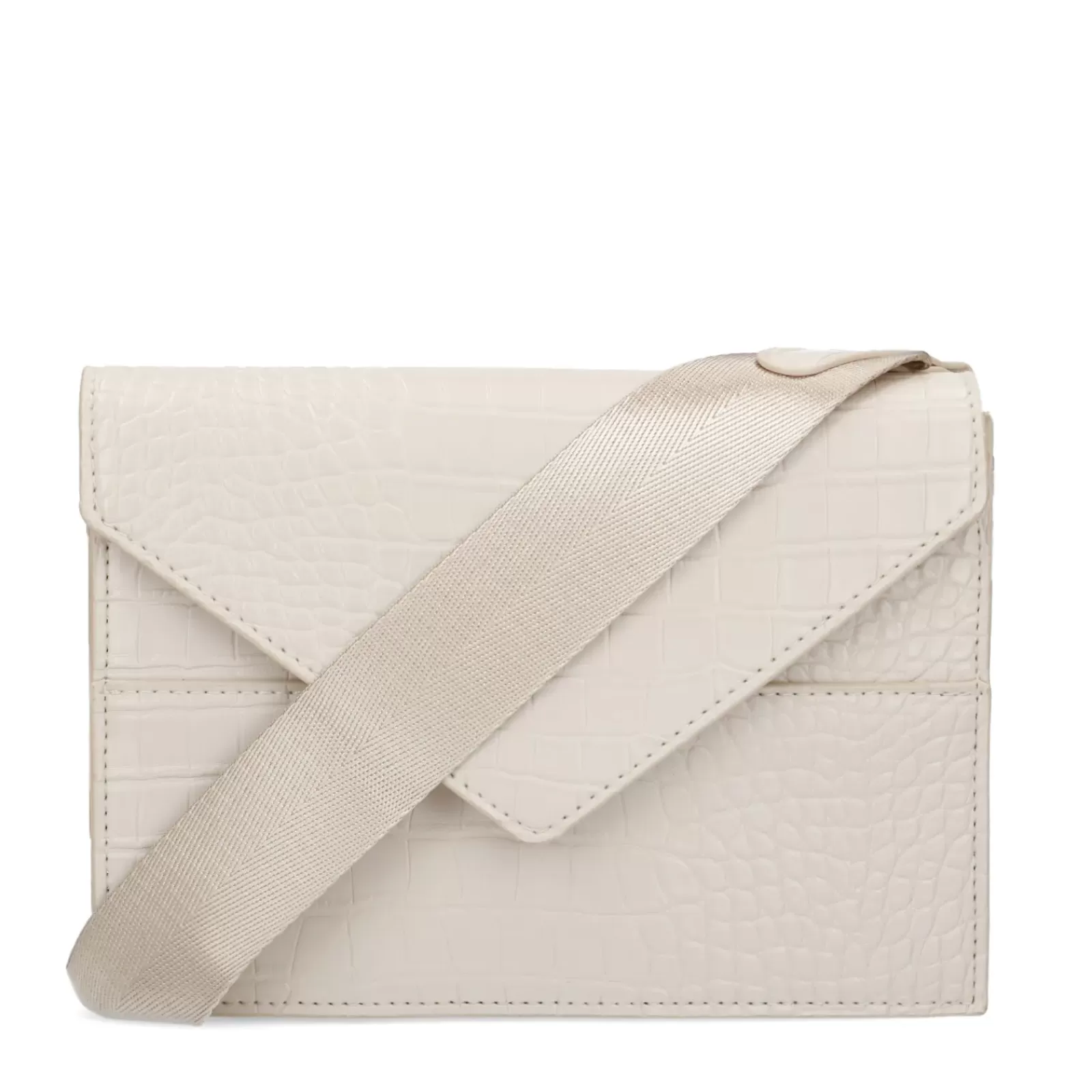 Femmes Sacha Sacs Bandoulière<Sac A Bandoulière Avec Imprime Croco - Beige