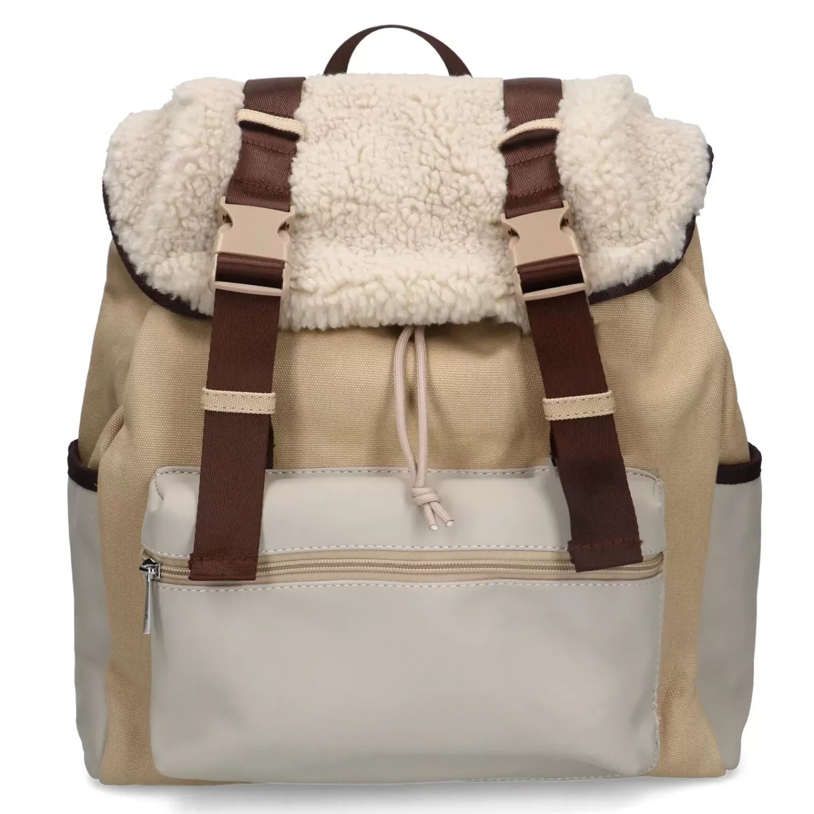 Femmes Sacha Sacs À Dos<Sac A Dos Avec Details Duveteux - Beige