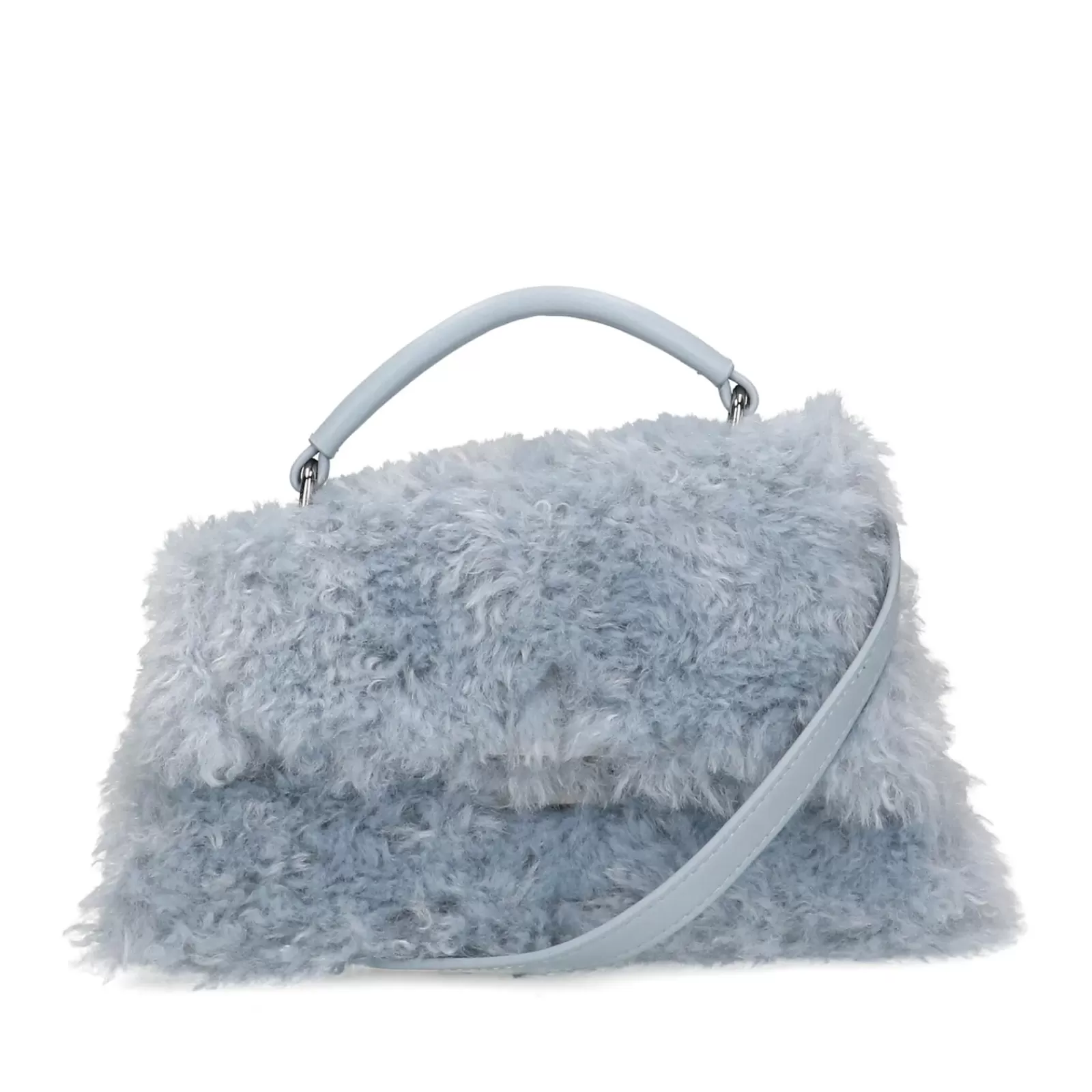 Femmes Sacha Sacs Bandoulière<Sac Bandoulière Imitation Laine - Bleu Clair