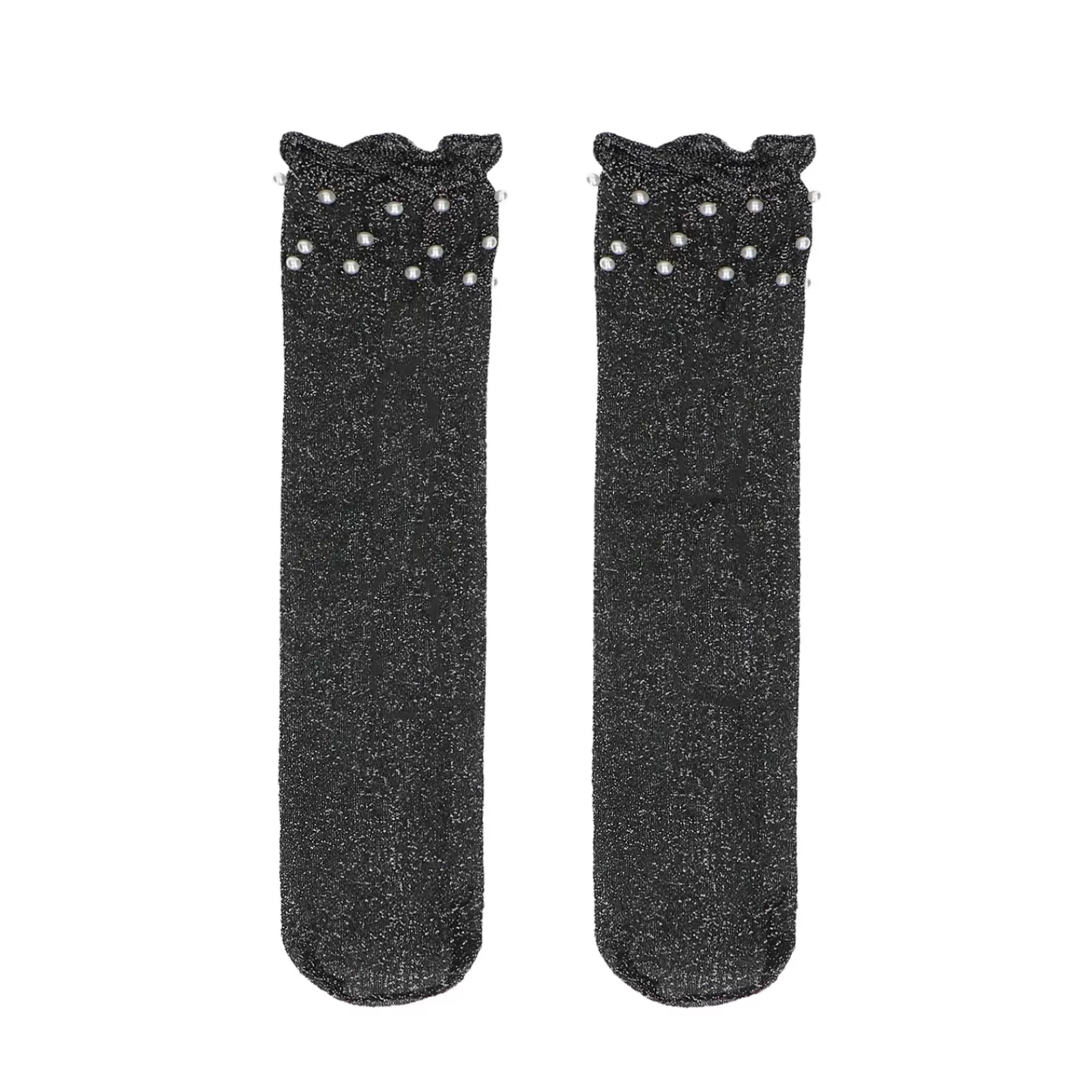 Femmes Sacha Collants Et Chaussettes< X Blitsbee Socquettes Pailletees Avec Perles - Noir