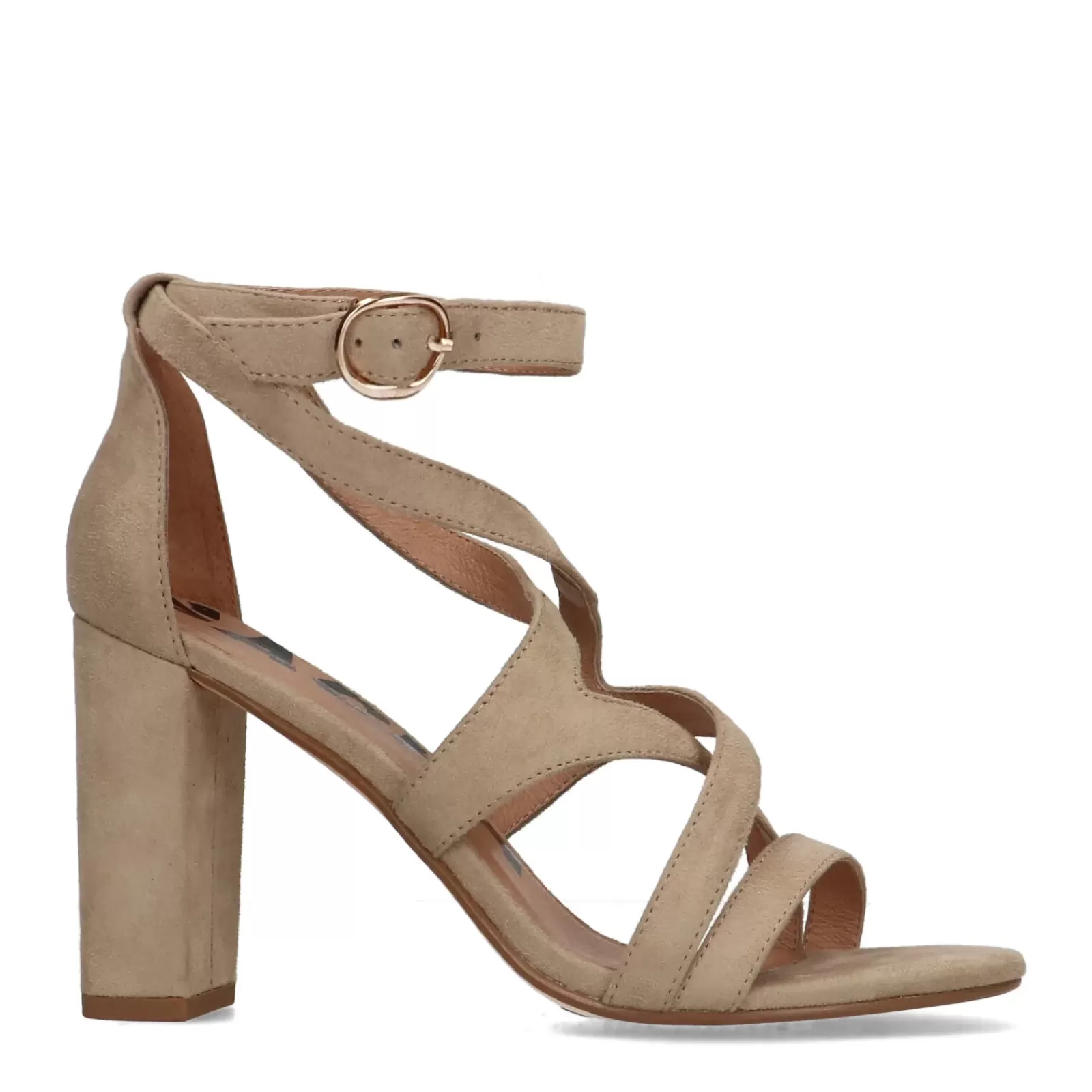 Femmes Sacha Sandales<Sandales A Talon Ajourees - Beige