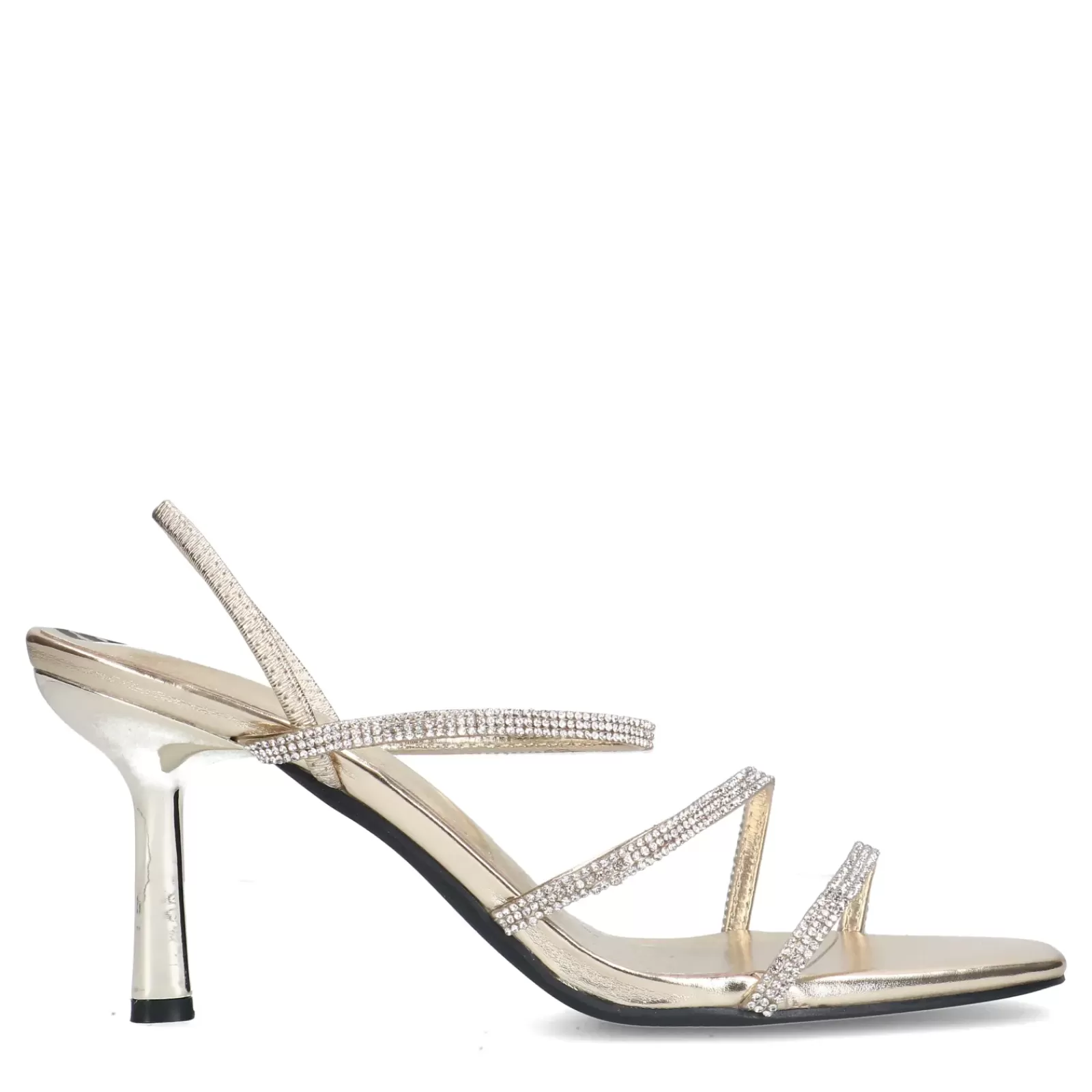 Femmes Sacha Sandales<Sandales A Talon Avec Strass - Dore