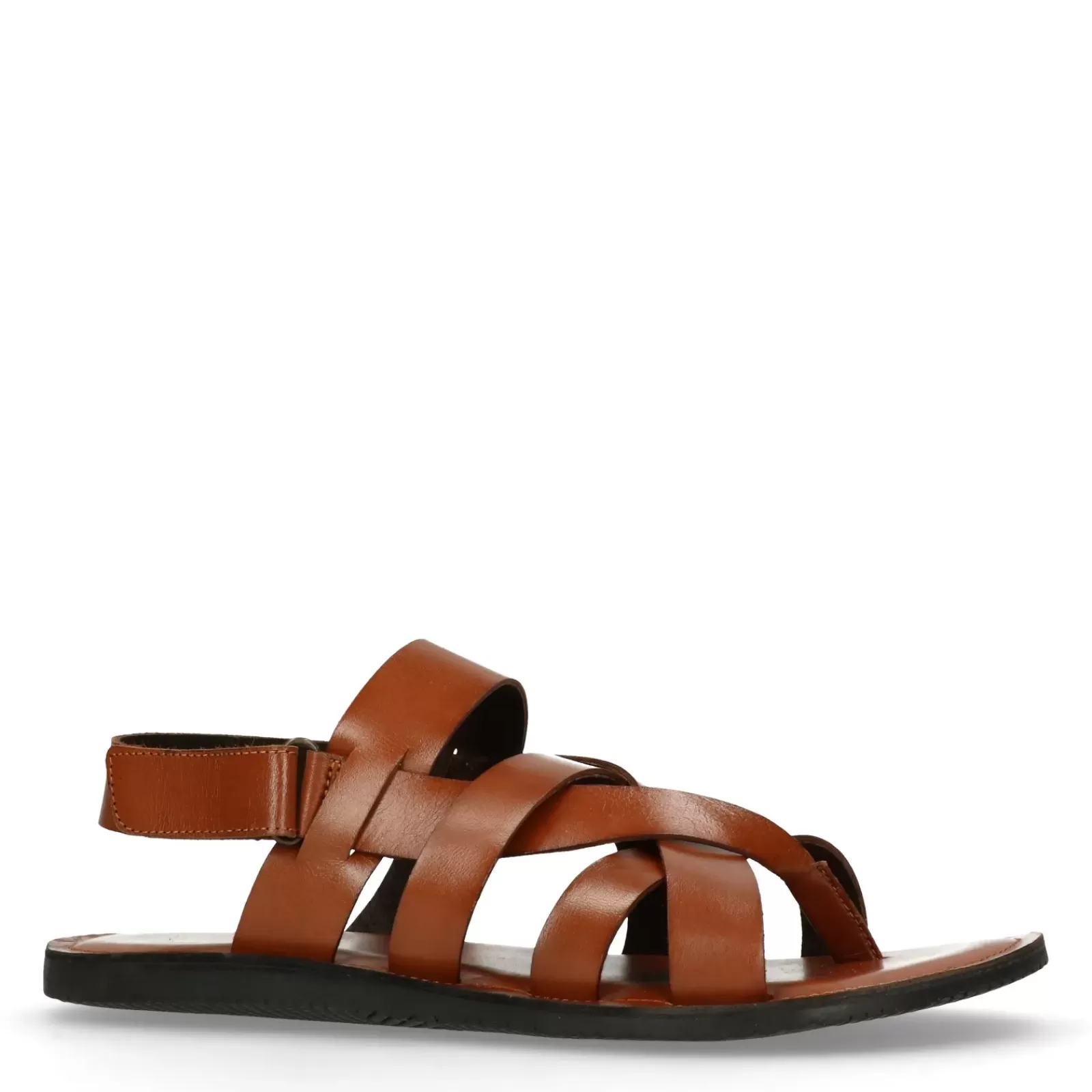 Hommes Sacha Sandales<Sandales En Cuir - Cognac