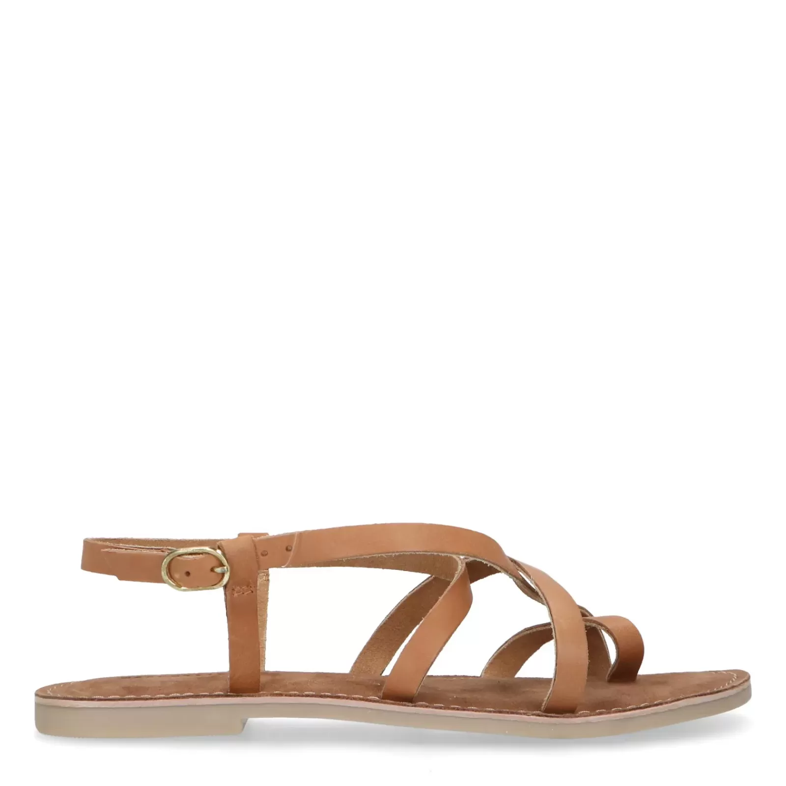 Femmes Sacha Sandales<Sandales En Cuir Avec Brides Croisees - Marron