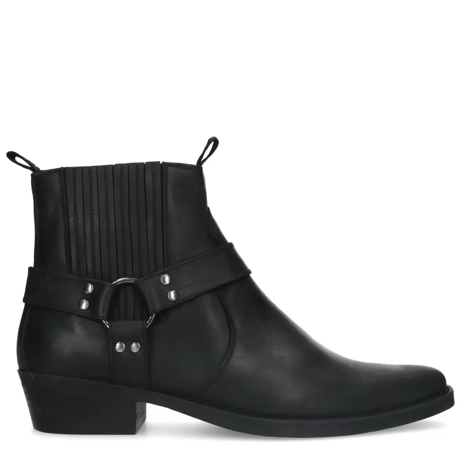 Hommes Sacha Bottes<Santiags En Cuir - Noir